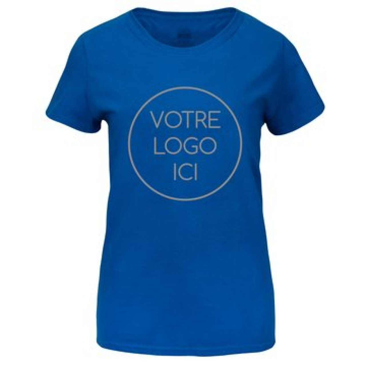 T-Shirt bleu personnalisé de qualité supérieure pour femme