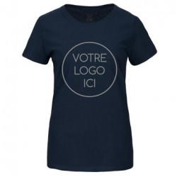 T-Shirt bleu foncé personnalisé de qualité supérieure pour femme