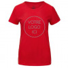 T-Shirt rouge personnalisé de qualité supérieure pour femme
